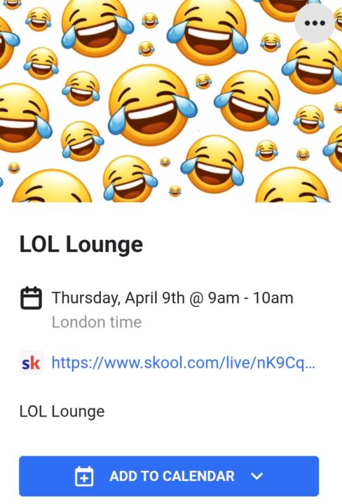 LOL Lounge. 9th April 2026