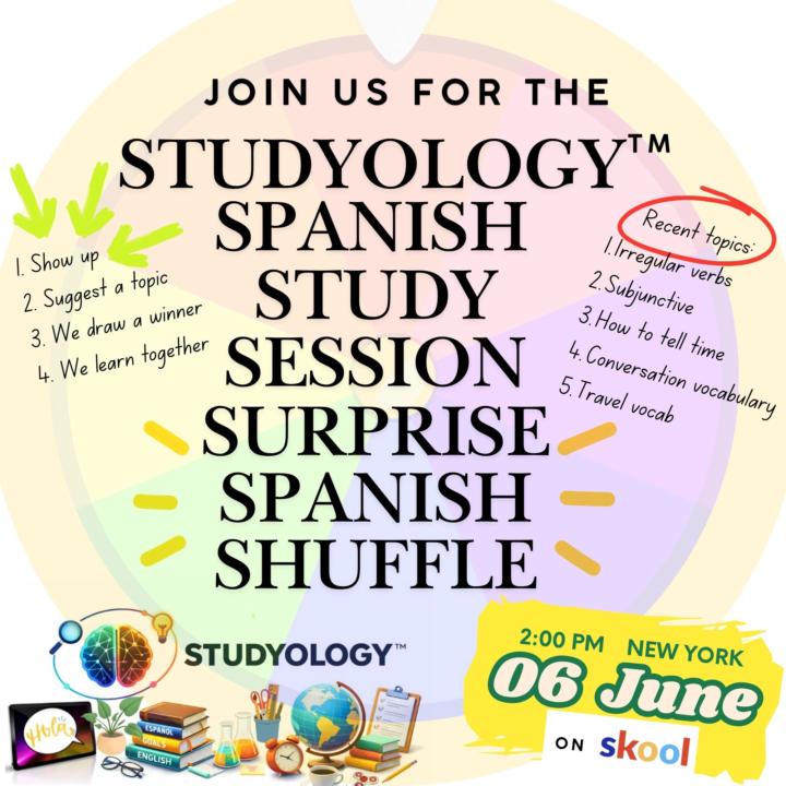 STUDYOLOGY™️ Surprise Spanish Shuffle Study Session