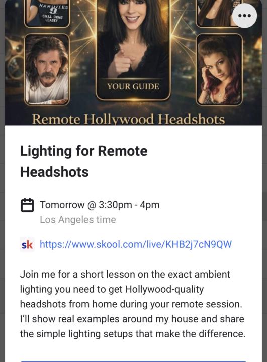 Lighting for Your Remote Headshot📸