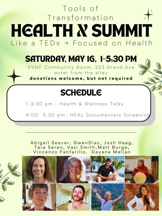 The Tools of Transformation Health X Summit is coming up