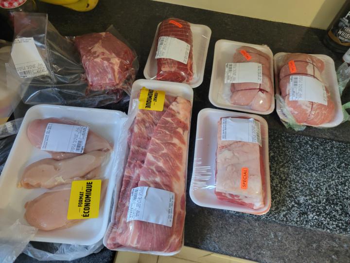 Achat pour le bbq