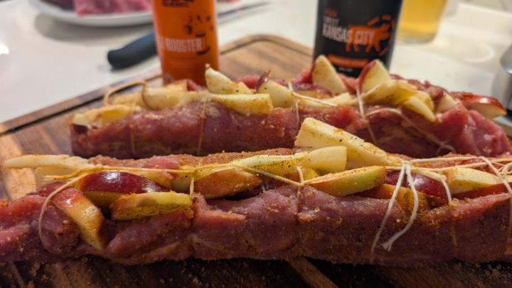 Filets de porc farcis