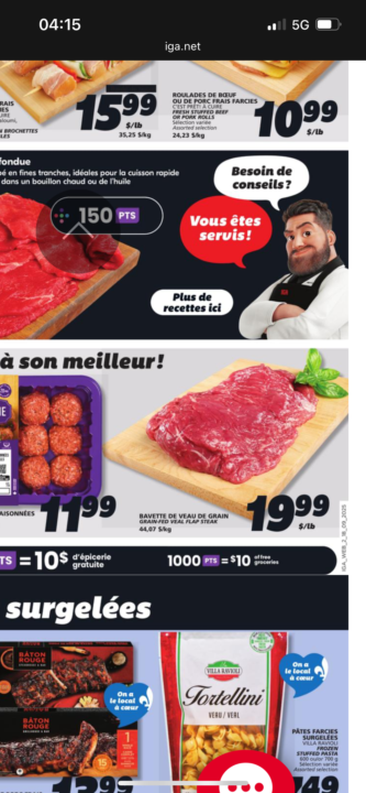 Bavette de veau