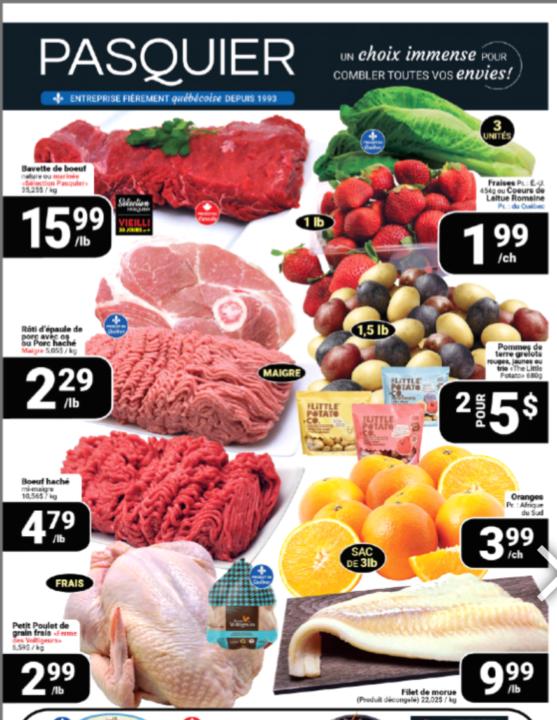 Speciaux 25 sept au 1 oct  Pasquier