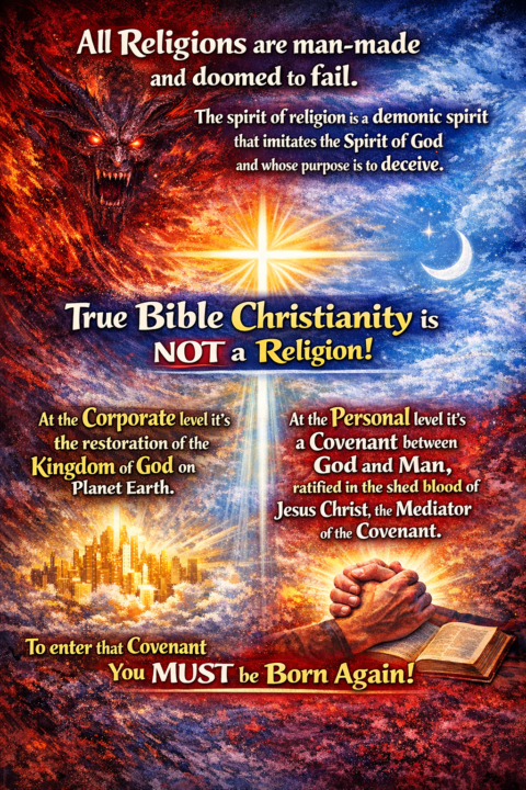 True Bible Christianity is NOT a Religion!