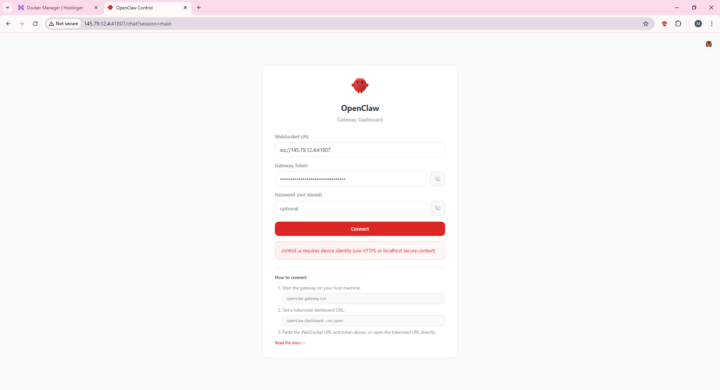 Deployed OpenClaw on a Hostinger VPS for a client today. Sounds simple — it wasn't 😅