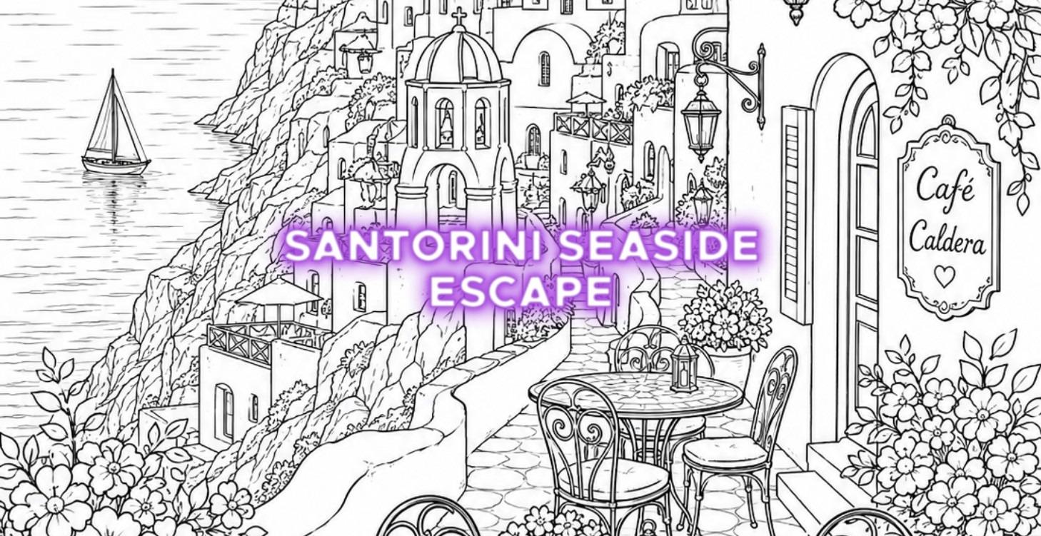 Vacation Destination 13 — Santorini Seaside Café