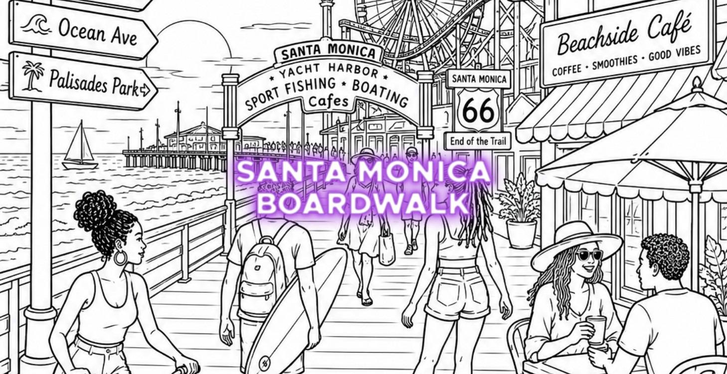 Vacation Destination 6 — Santa Monica Boardwalk