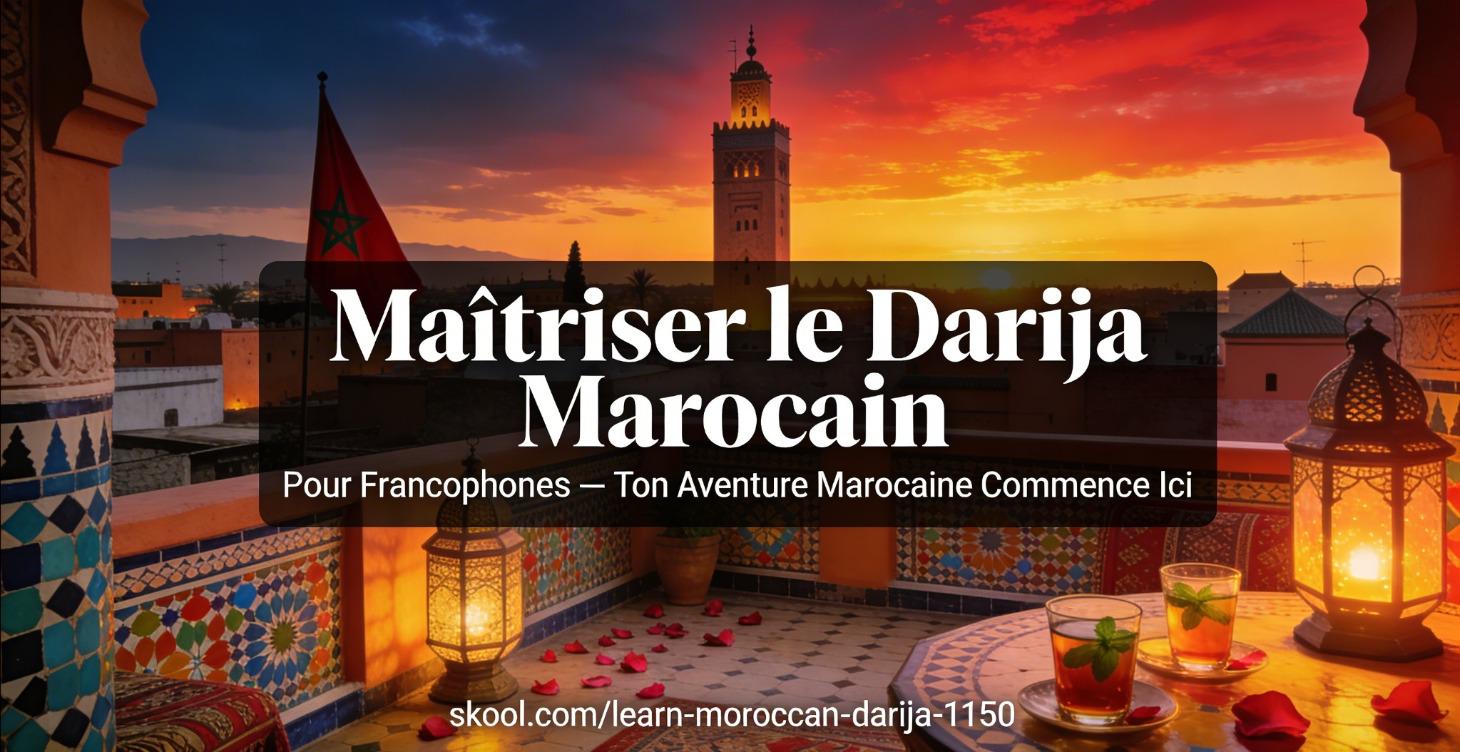 🇲🇦 Maîtriser le Darija – Pour Francophones