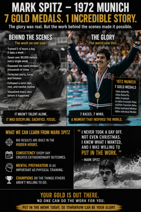 MARK SPITZ – THE HIDDEN HOURS BEFORE THE GLORY - MAYBE OUR GLORY