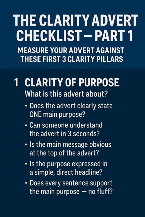 Advert Clarity Checklist