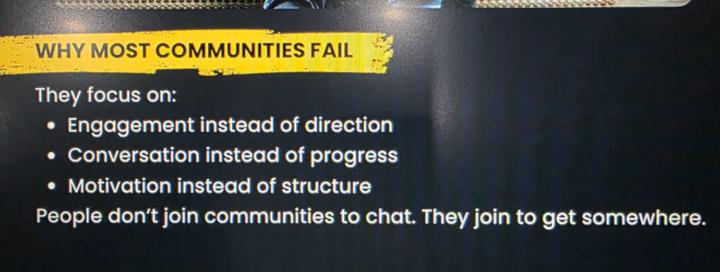 WHY COMMUNITIES FAIL