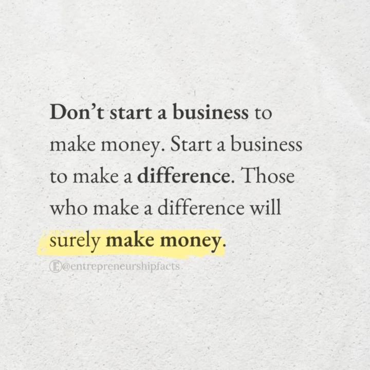Make a difference while building.