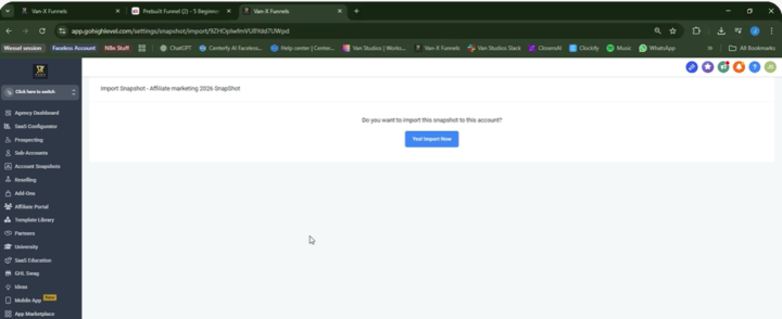 Import Affiliate Funnel