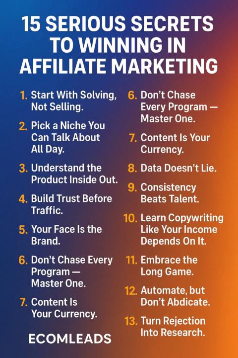 Affiliate Marketing / EComleads