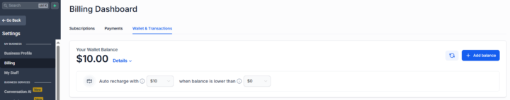 Wallet Balances within VanX Funnels