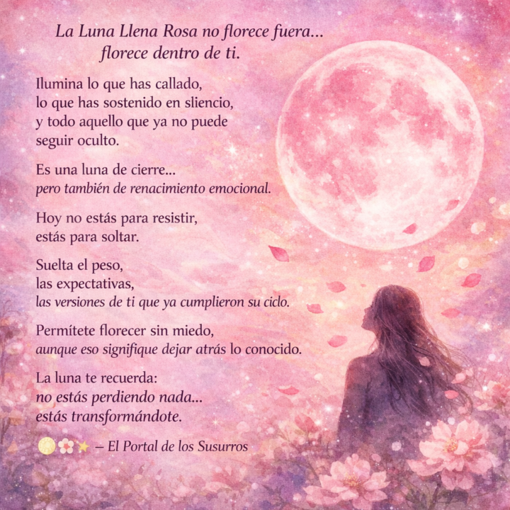 Luna llena rosa 