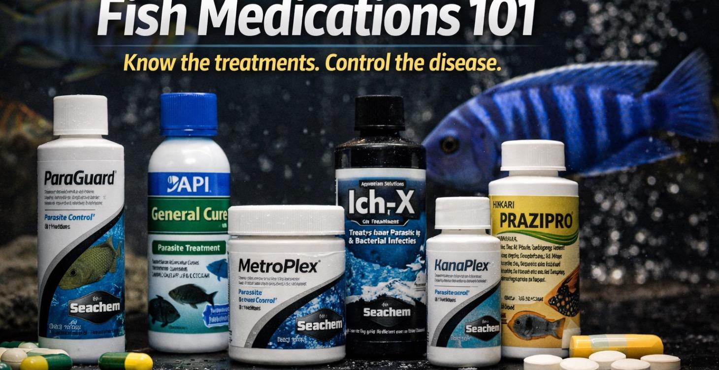 Cichlid Medications: Diagnose. Treat. Control.