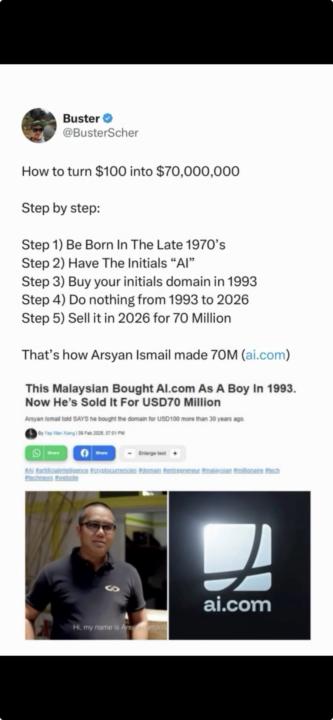 AI.com - the Domain name story💰🤯