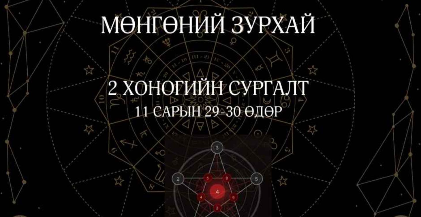 МӨНГӨНИЙ ЗУРХАЙН 2 ХОНОГИЙН СУРГАЛТ