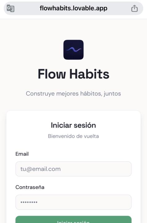 Estoy trabajando en un app de hábitos 