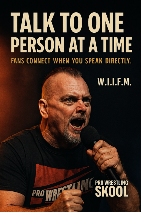 Talk to ONE person at a time.