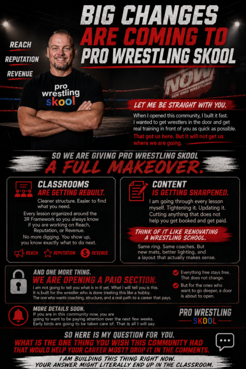 BIG CHANGES ARE COMING TO PRO WRESTLING SKOOL