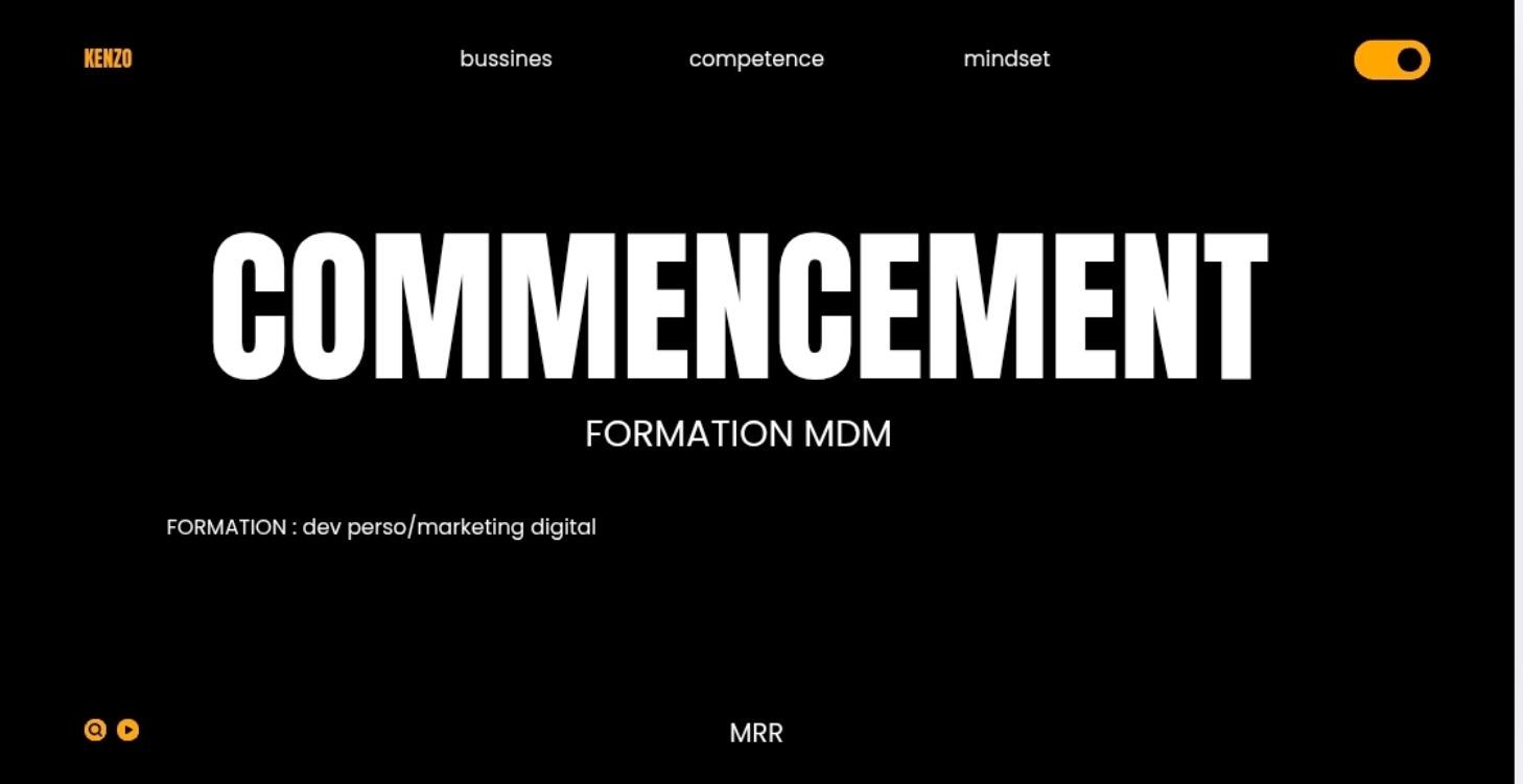 Le commencement 🤩