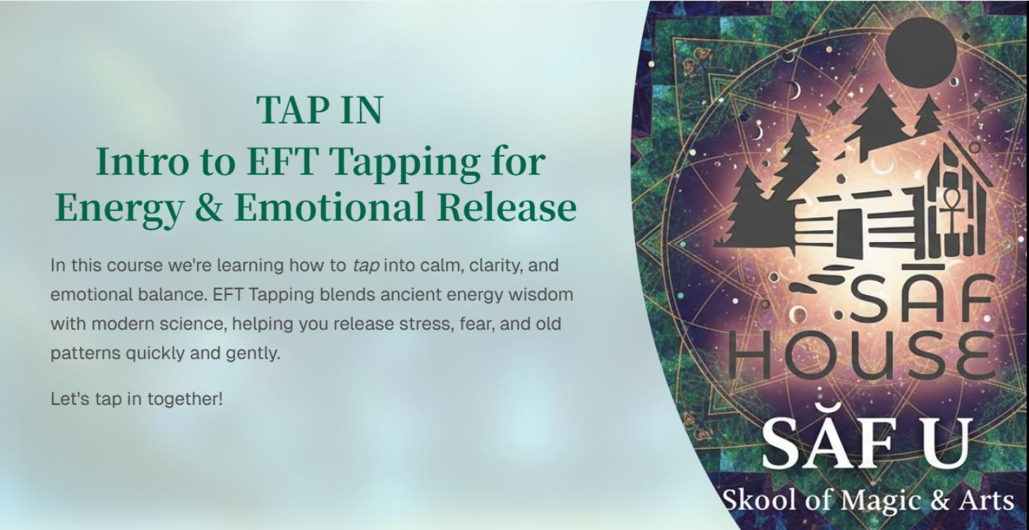TAP IN: Intro to basics of EFT Tapping
