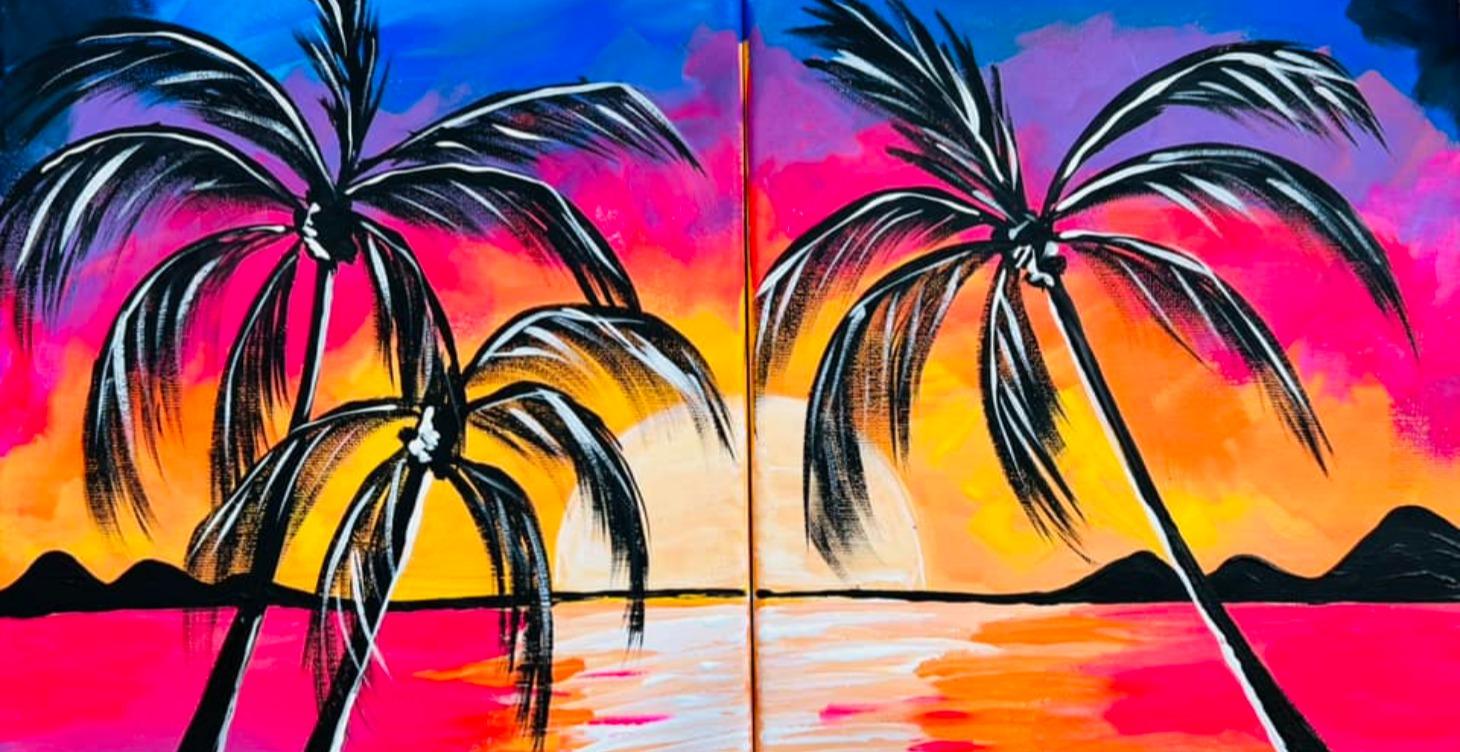 Sunset Palm