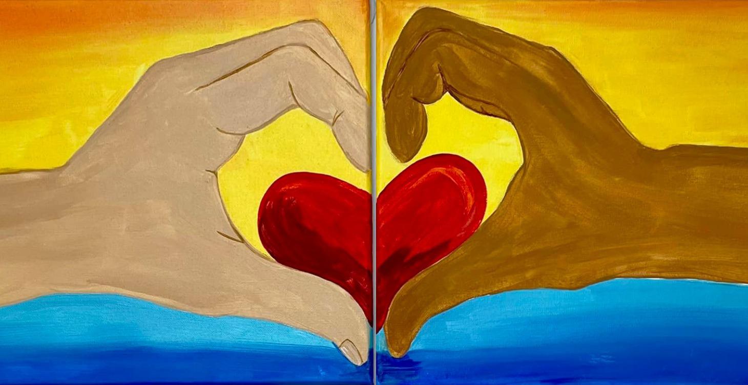 You & Me Couples Painting