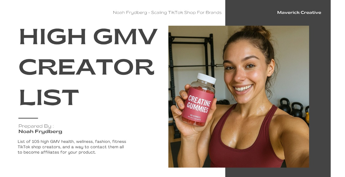 High-GMV Creator List