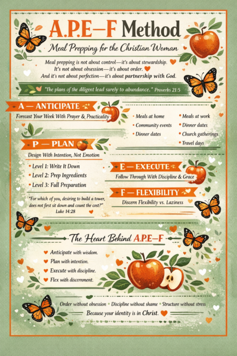 Summary of the meal prep lessons!! 🦋🦋