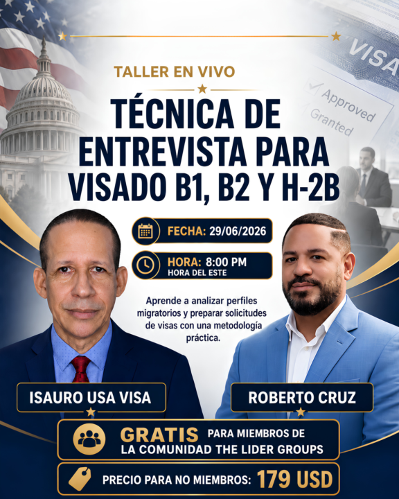 Taller - Técnica de Entrevista para Visado B1, B2 y H-2B