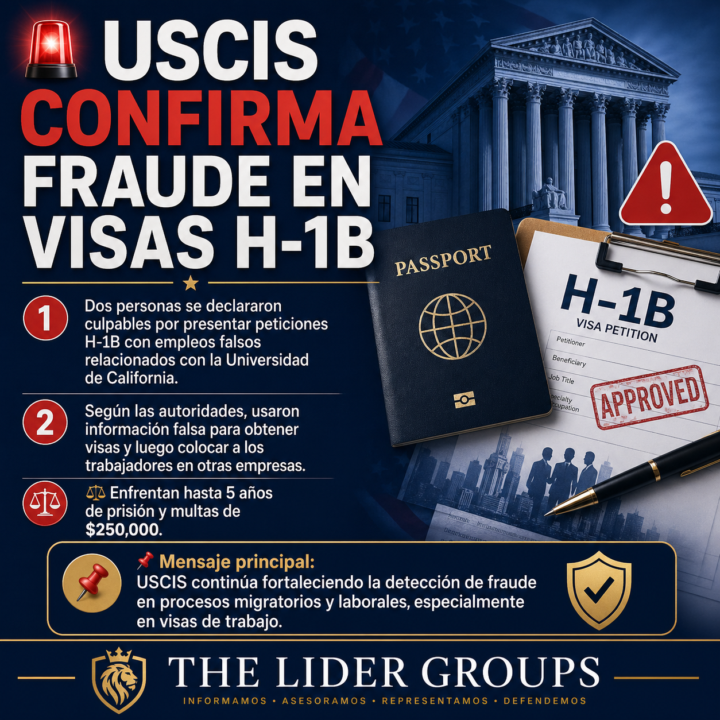🚨 USCIS confirma fraude en visas H-1B