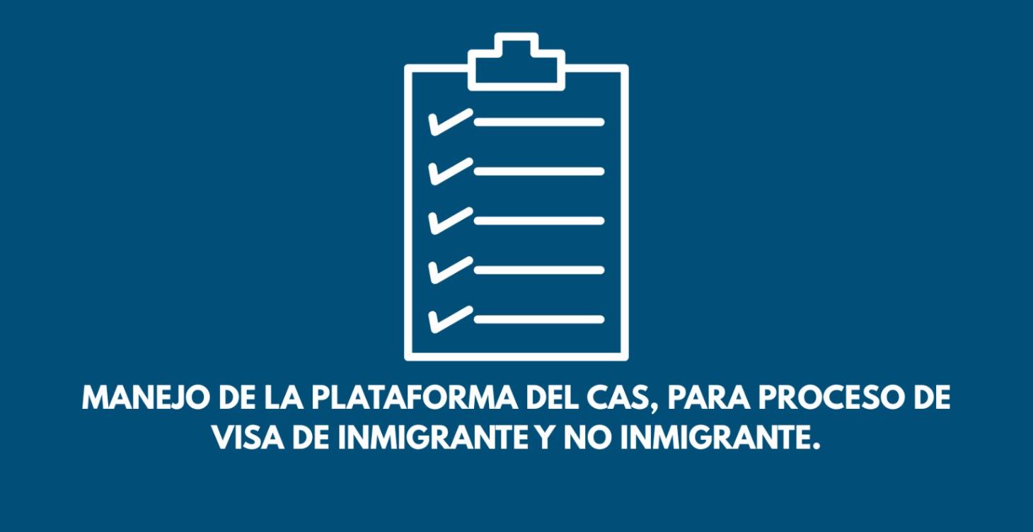 MANEJO DE LA PLATAFORMA DEL CAS.