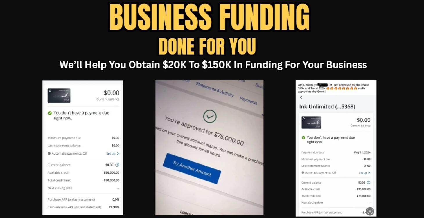 Done For You Funding