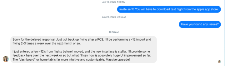 Getting those Beta Tester Responses - Really Rewarding