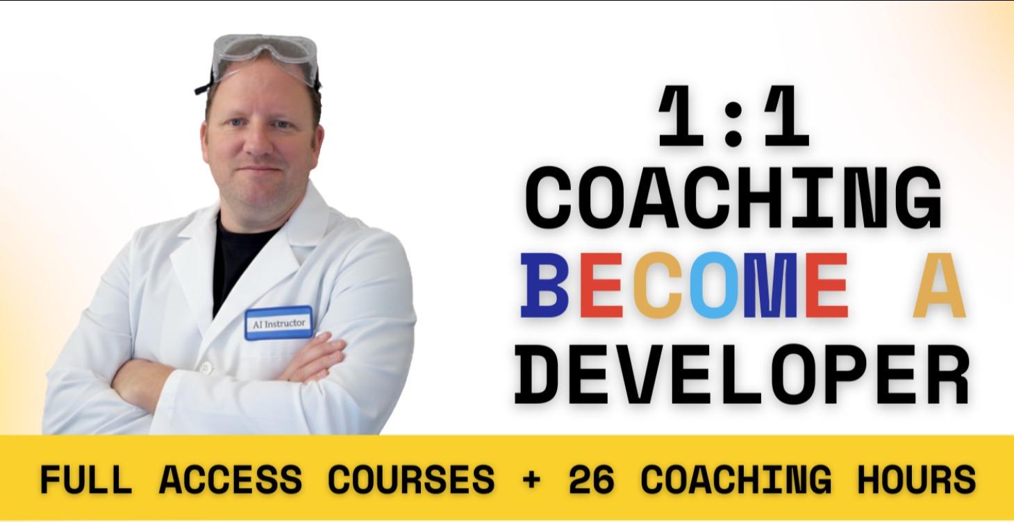 $1500 - Full Stack Developer Training 1:1 Coaching