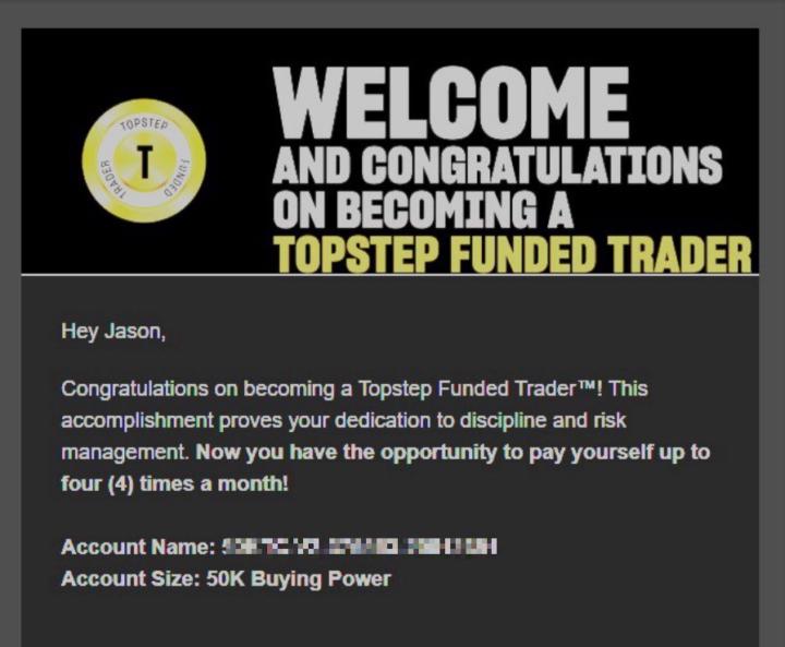 🎉 Congrats Jason on Your New $50,000 Account! 🎉