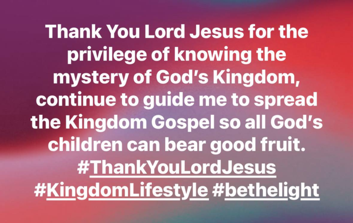 Have a Blessed Sunday in Jesus Name.