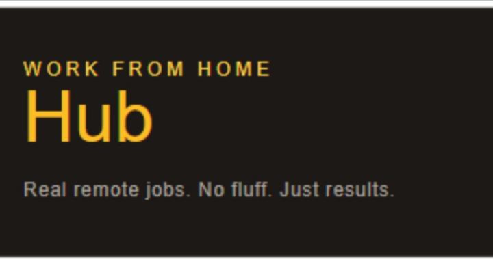 Work from Home Hub