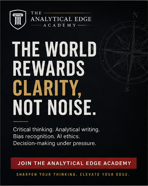 Welcome... BACK to The Analytical Edge Academy: Clarity Is the Edge