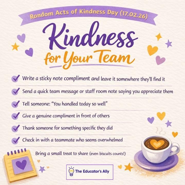 Today is Random Acts of Kindness Day (17.02.26) 💛