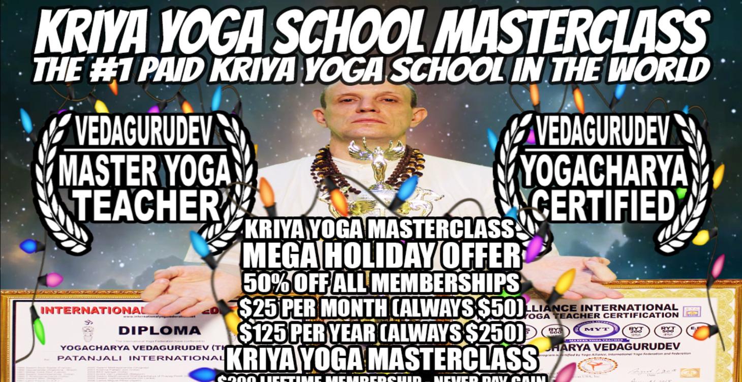 🎁$200 Kriya Yoga Masterclas Lifetime Membership🎅