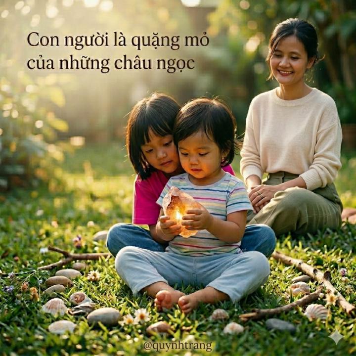 "CON NGƯỜI LÀ QUẶNG MỎ CỦA NHỮNG CHÂU NGỌC"