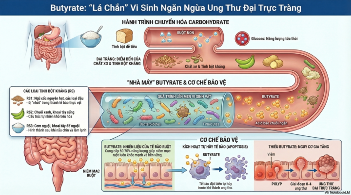 Ung thư đại trực tràng - Vai trò của gen và hệ vi sinh đường ruột