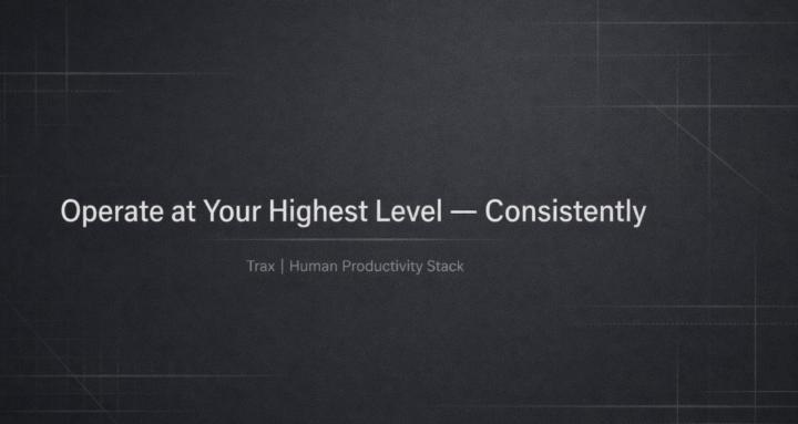 Trax Human Productivity Stack