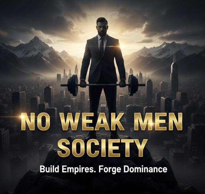 Gentlemen, welcome to the No Weak Men Society.