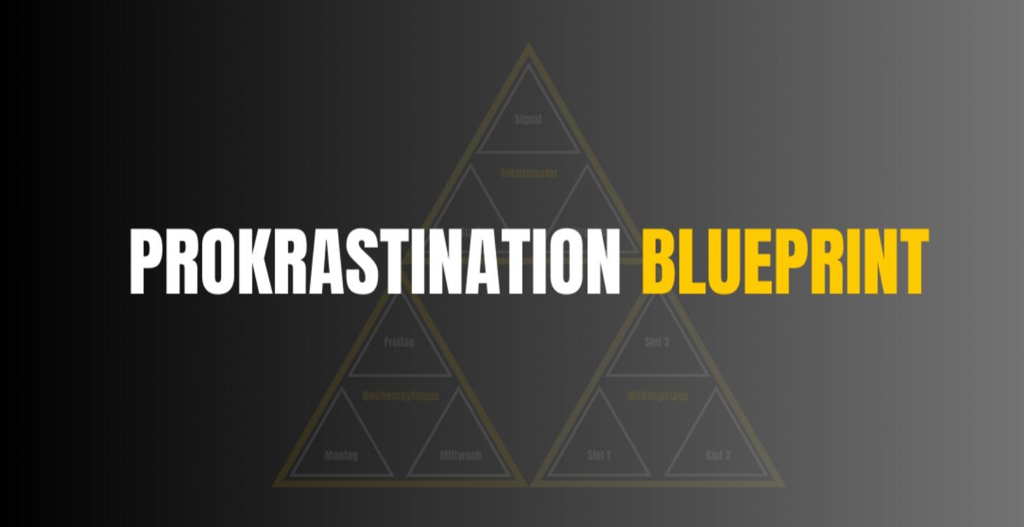 Prokrastination überwinden